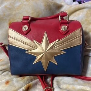 Loungefly Captain Marvel Barrel Bag